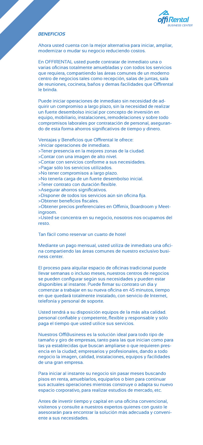 BENEFICIOS